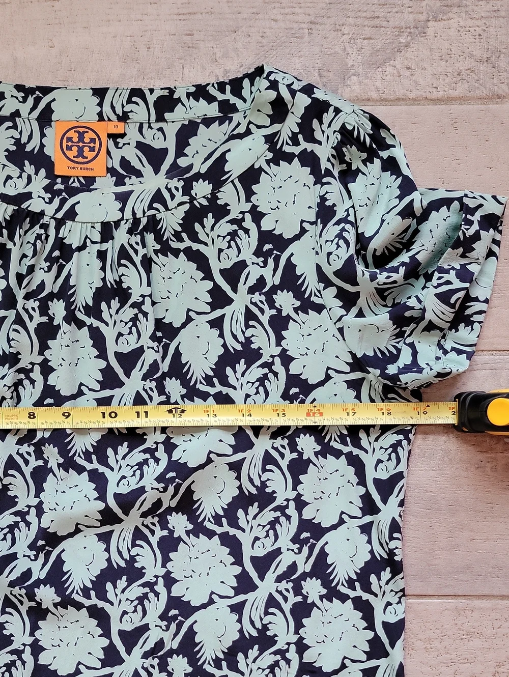 Tory Burch Silk Short Sleeve Blouse